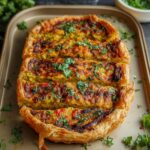 Samosa Tart Open Faced: Amazing 1-Sheet Puff Pastry 4 Samosa Tart Open Faced