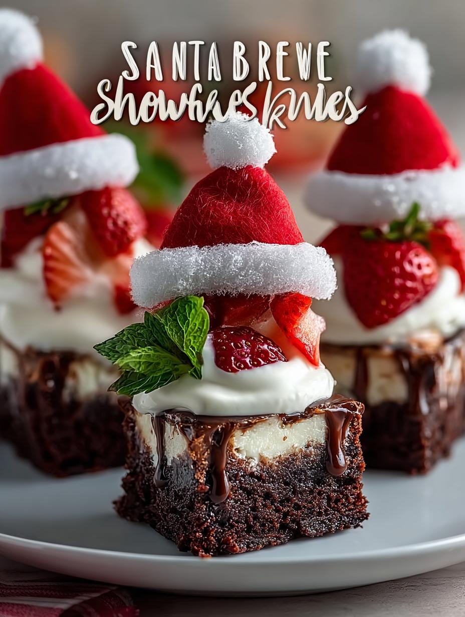 Delicious Santa Hat Brownie Skewers for Christmas Cheer - Santa Hat Brownie Skewers - main visual representation