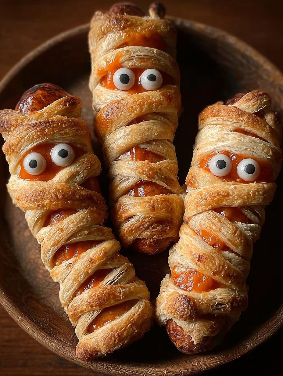 Sausage Mummies: 7+ Amazing Halloween Party Hits - Sausage Mummies - additional detail