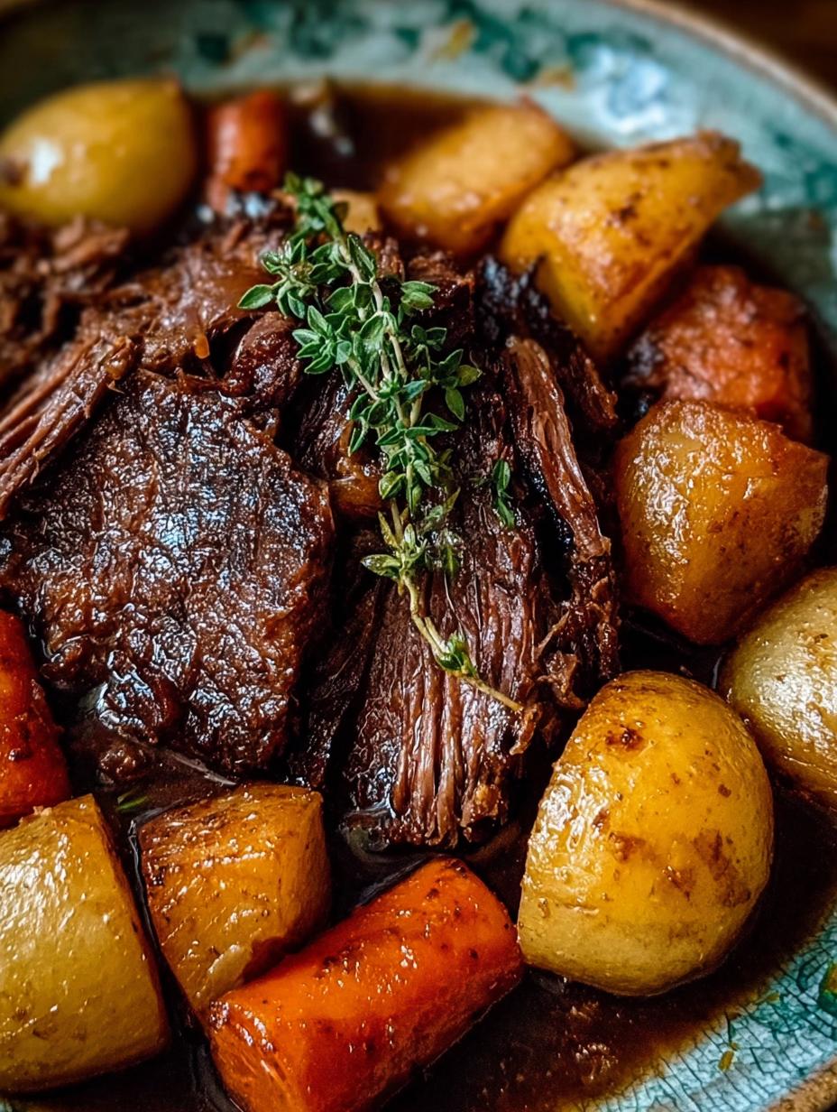 Slow Cooker Pot Roast: Melt-in-Your-Mouth Magic - Slow Cooker Pot Roast - additional detail