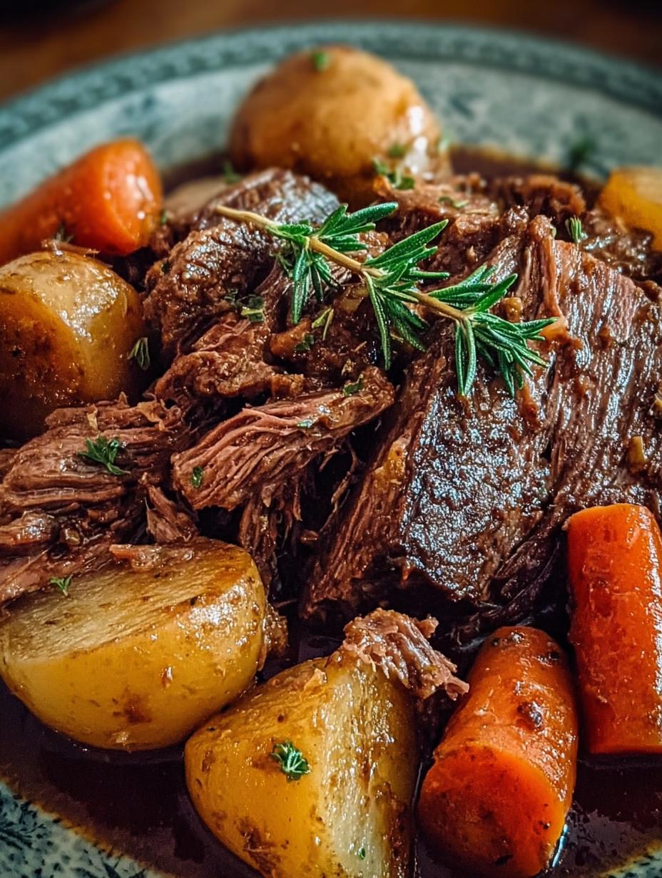 Slow Cooker Pot Roast: Melt-in-Your-Mouth Magic - Slow Cooker Pot Roast - additional detail