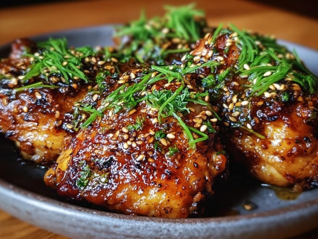 Soy Garlic Baked Chicken