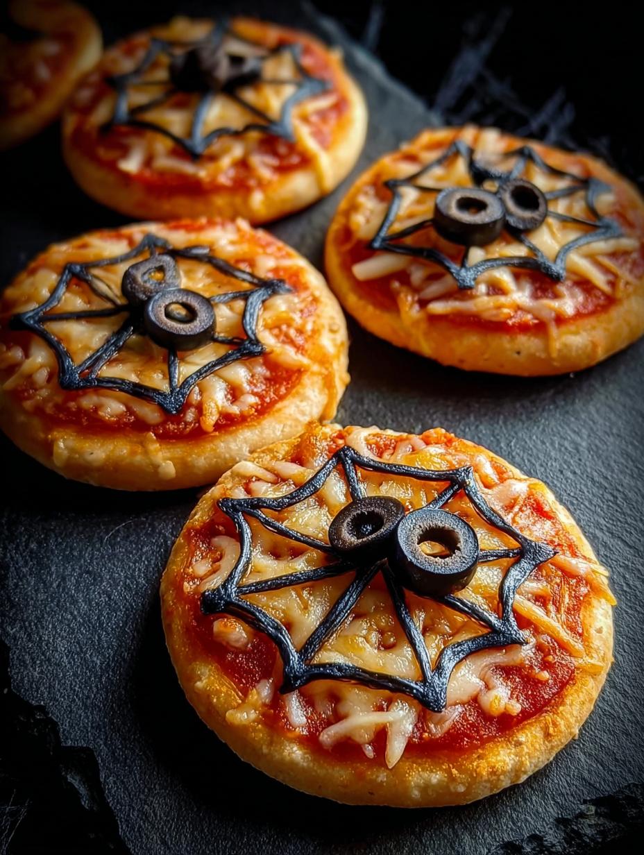 Spiderweb Pizza Bites: 15-Min Spooky Delights - Spiderweb Pizza Bites - additional detail