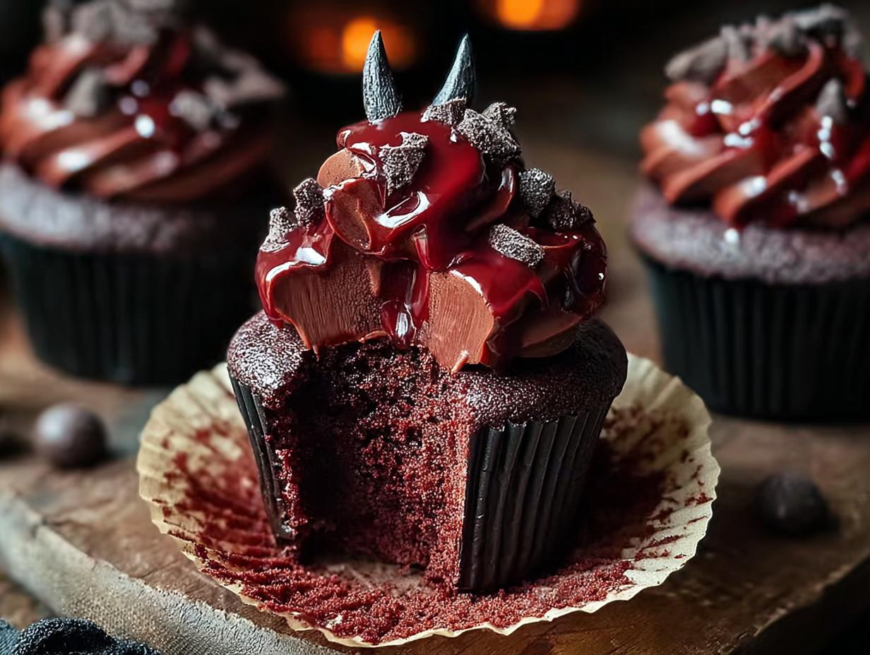 Vampire Cupcakes: 1 Shocking Halloween Treat - Vampire Cupcakes - additional detail