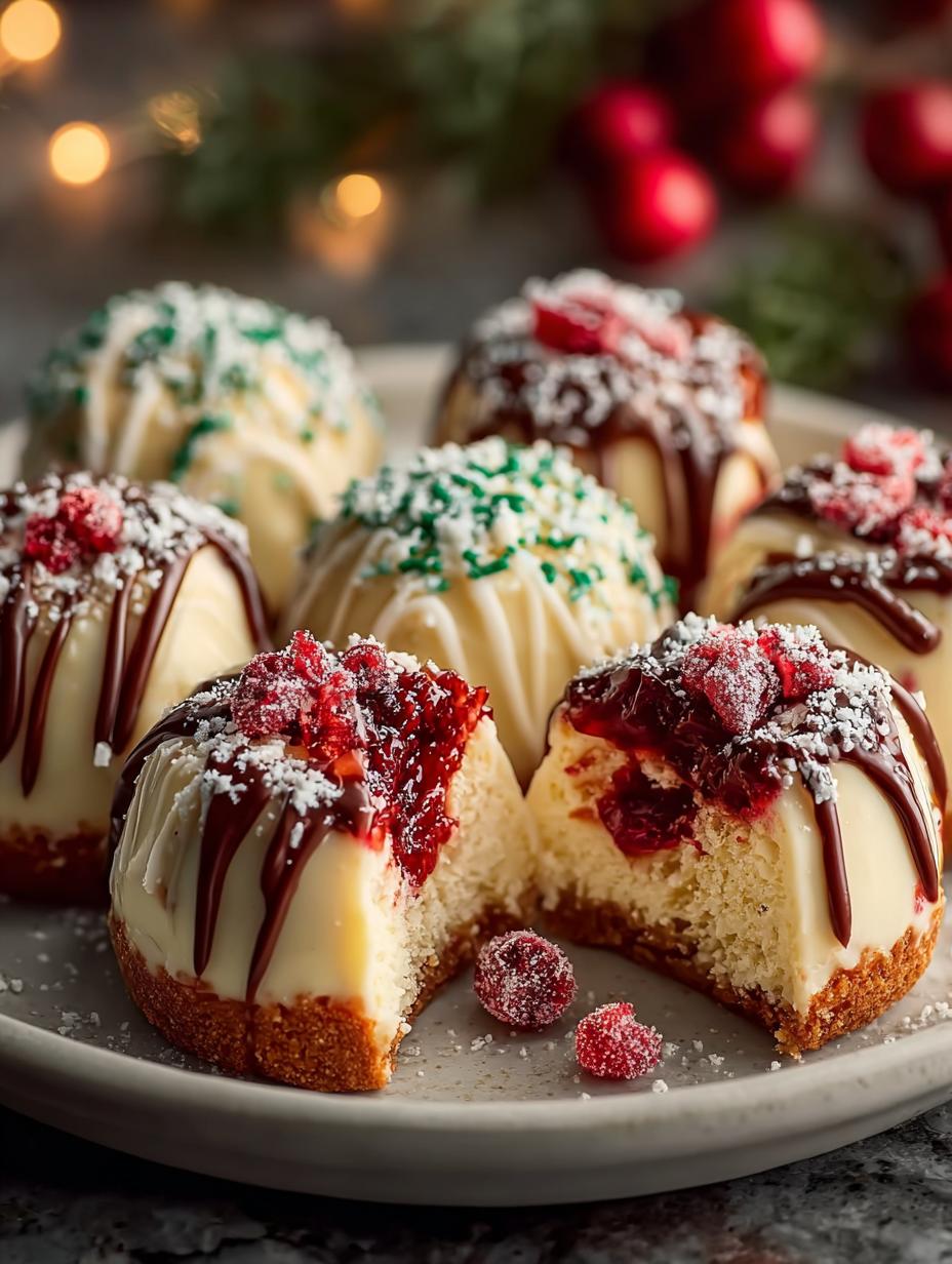 Bake Christmas Cheesecake Bites
