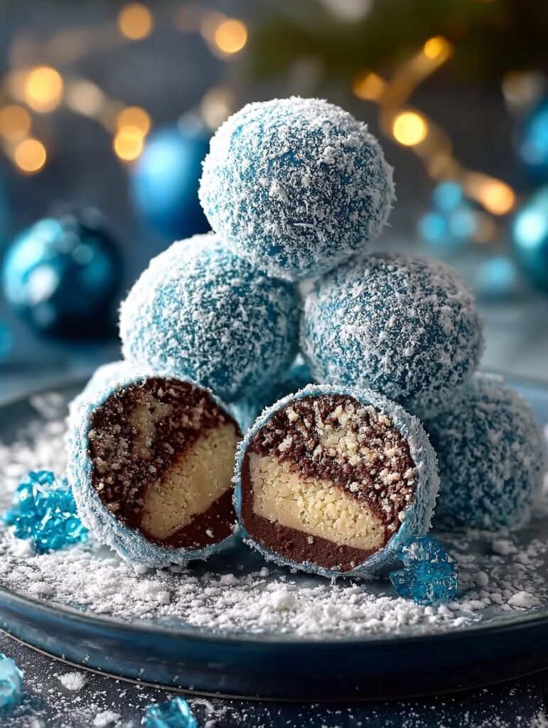 Blue Christmas Truffles Festive