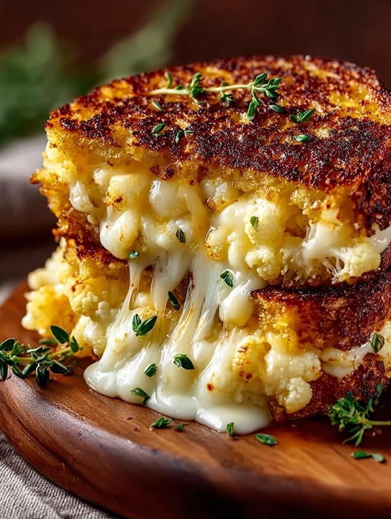 Cheesy Cauliflower Grilled Cheese