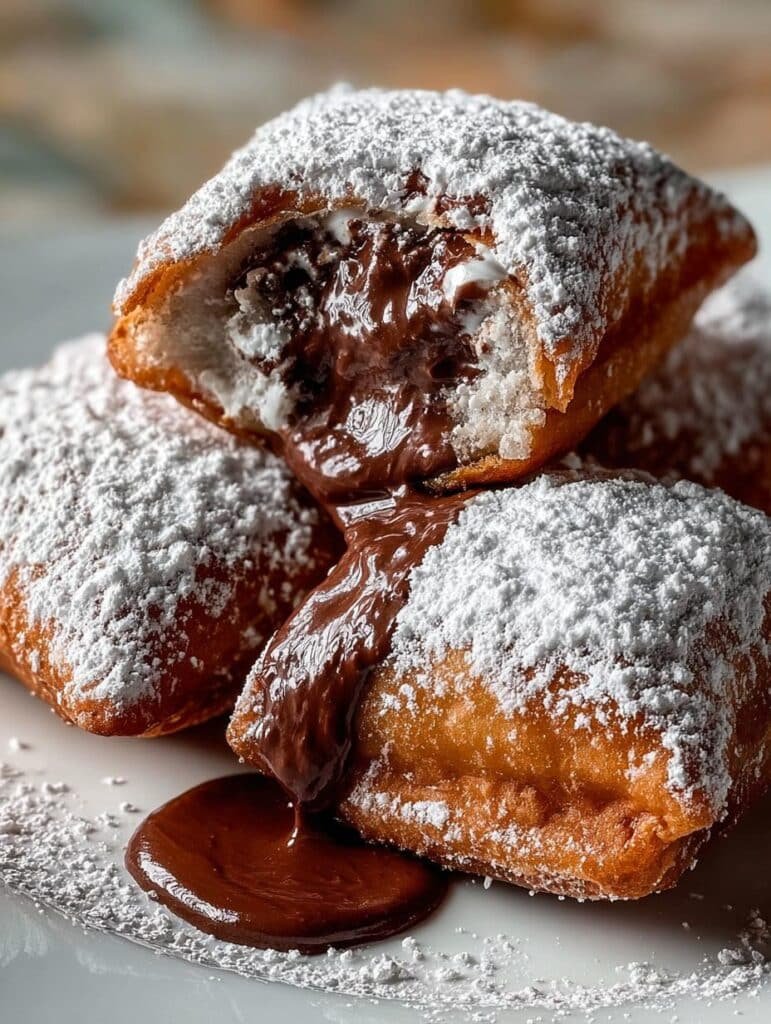 Chocolate Beignets with Rich