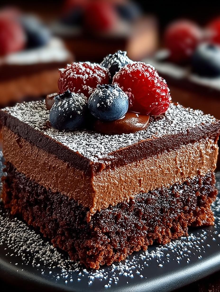 Chocolate Mousse Brownies Incredible