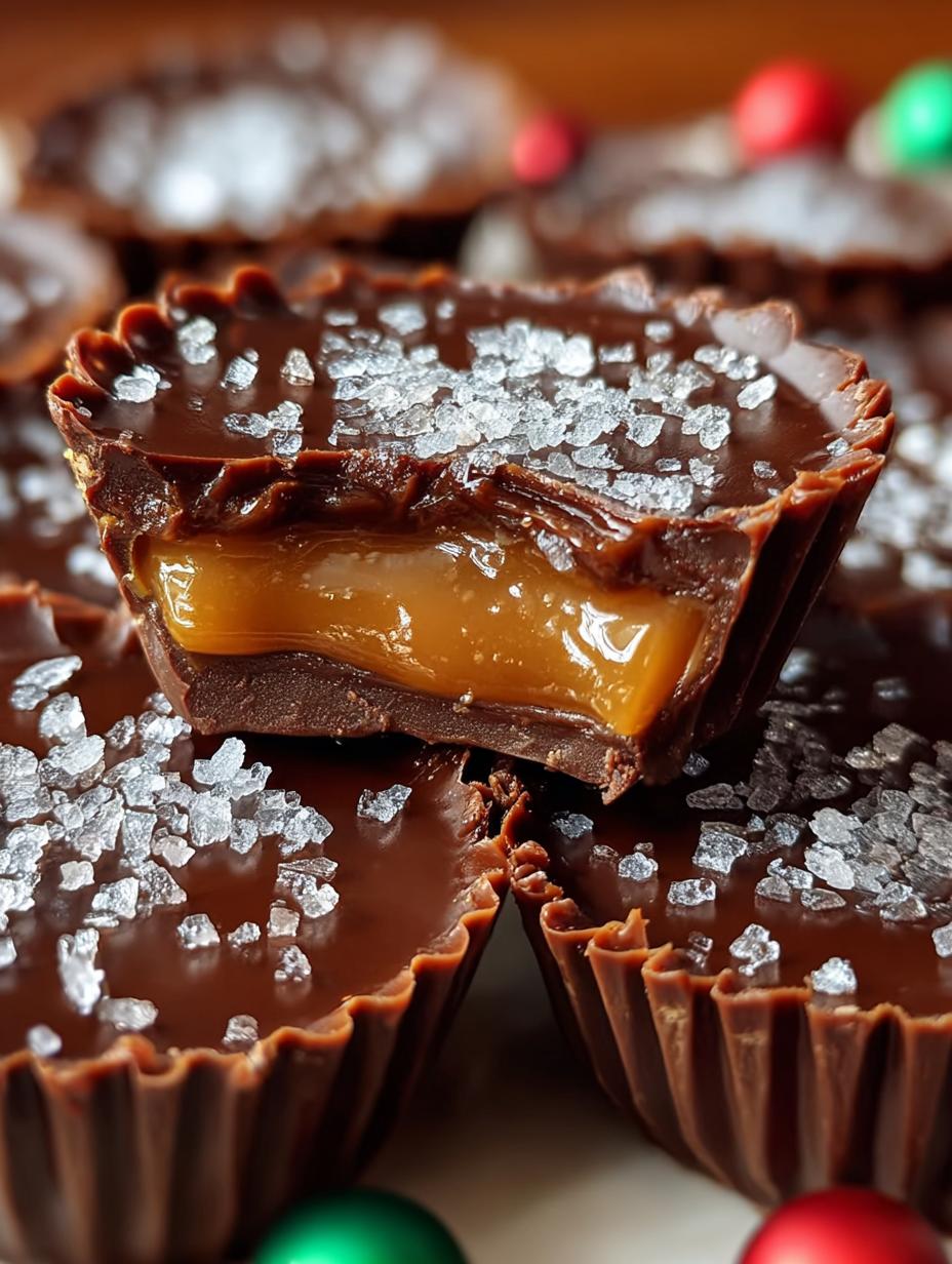 Christmas Chocolate Caramel Cups: 36 Irresistible Treats - Christmas Chocolate Caramel Cups - main visual representation