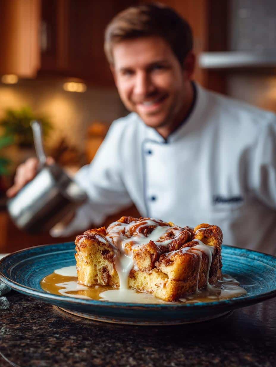 Irresistible Cinnamon Roll Bread Pudding Recipe - Cinnamon Roll Bread Pudding - additional detail