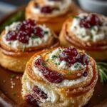 Cranberry Cream Cheese Pinwheels