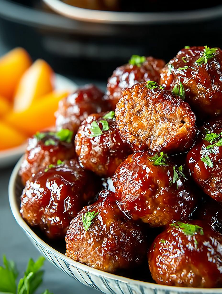 Crockpot BBQ Peach Meatballs: Sweet and Savory Delight - Crockpot Bbq Peach Meatballs - additional detail