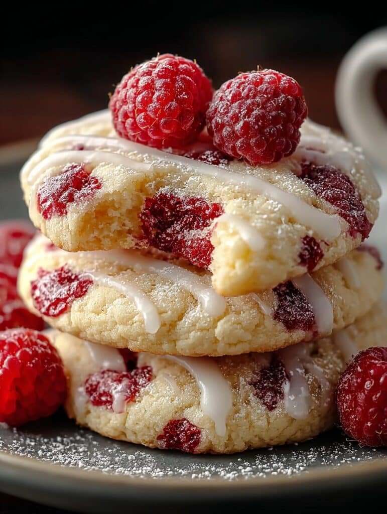 Delightful Lemon Raspberry Cookies