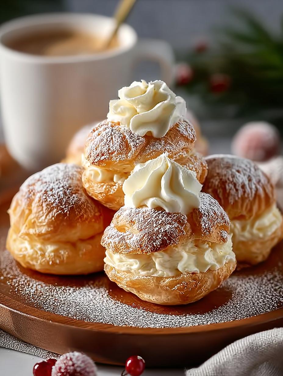 Eggnog Cream Puffs: 12 Festive Treats for Your Holiday Table - Eggnog Cream Puffs - main visual representation