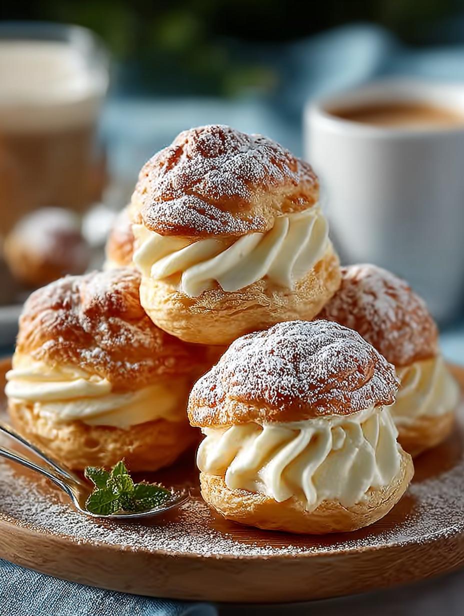 Eggnog Cream Puffs: 12 Festive Treats for Your Holiday Table - Eggnog Cream Puffs - additional detail