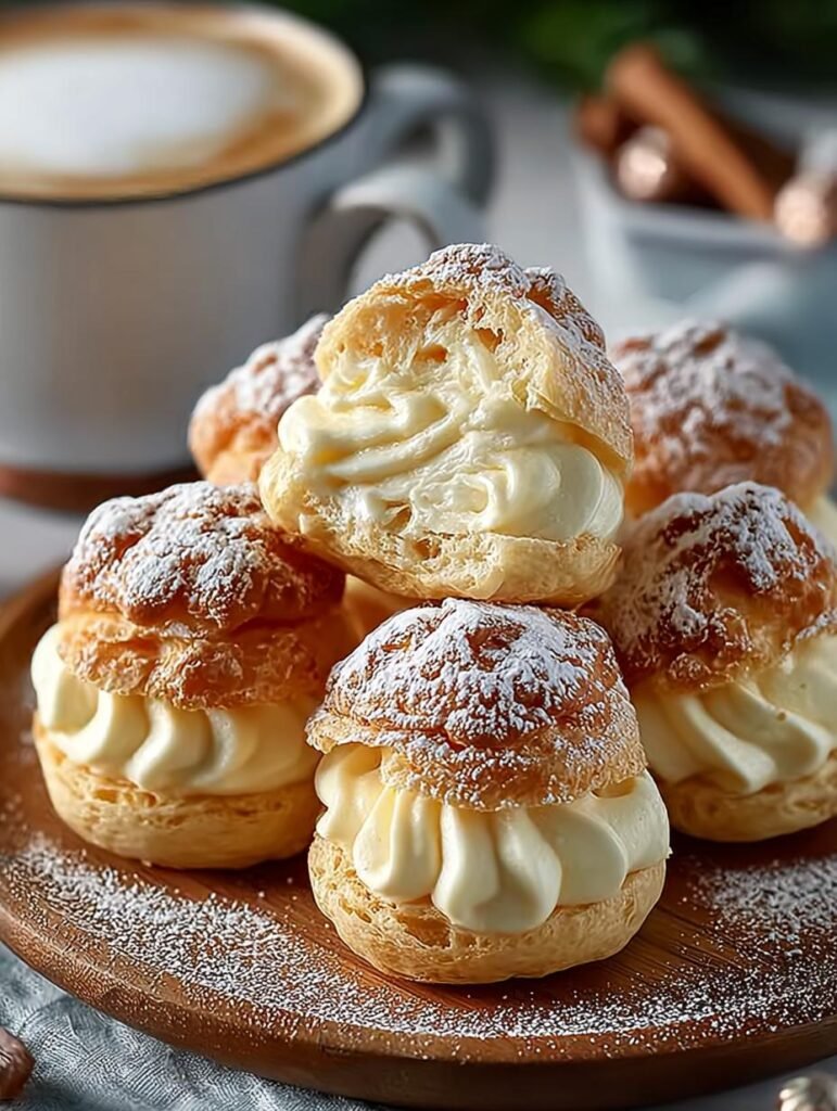 Eggnog Cream Puffs