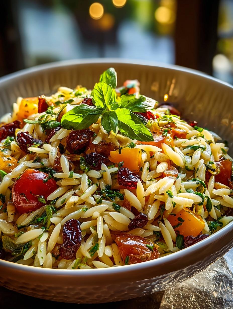 Cozy Fall Harvest Orzo Salad for Delicious Autumn Meals - Fall Harvest Orzo Salad - additional detail