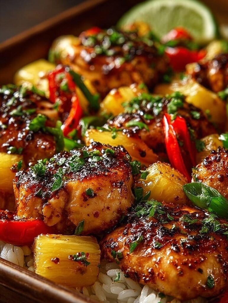 Hawaiian Chicken Sheet Pan