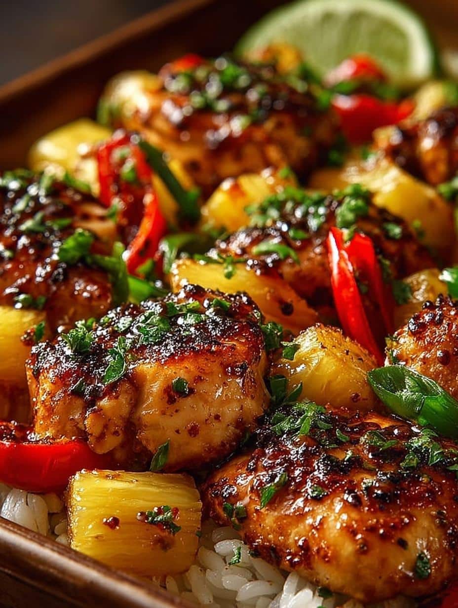 Hawaiian Chicken Sheet Pan