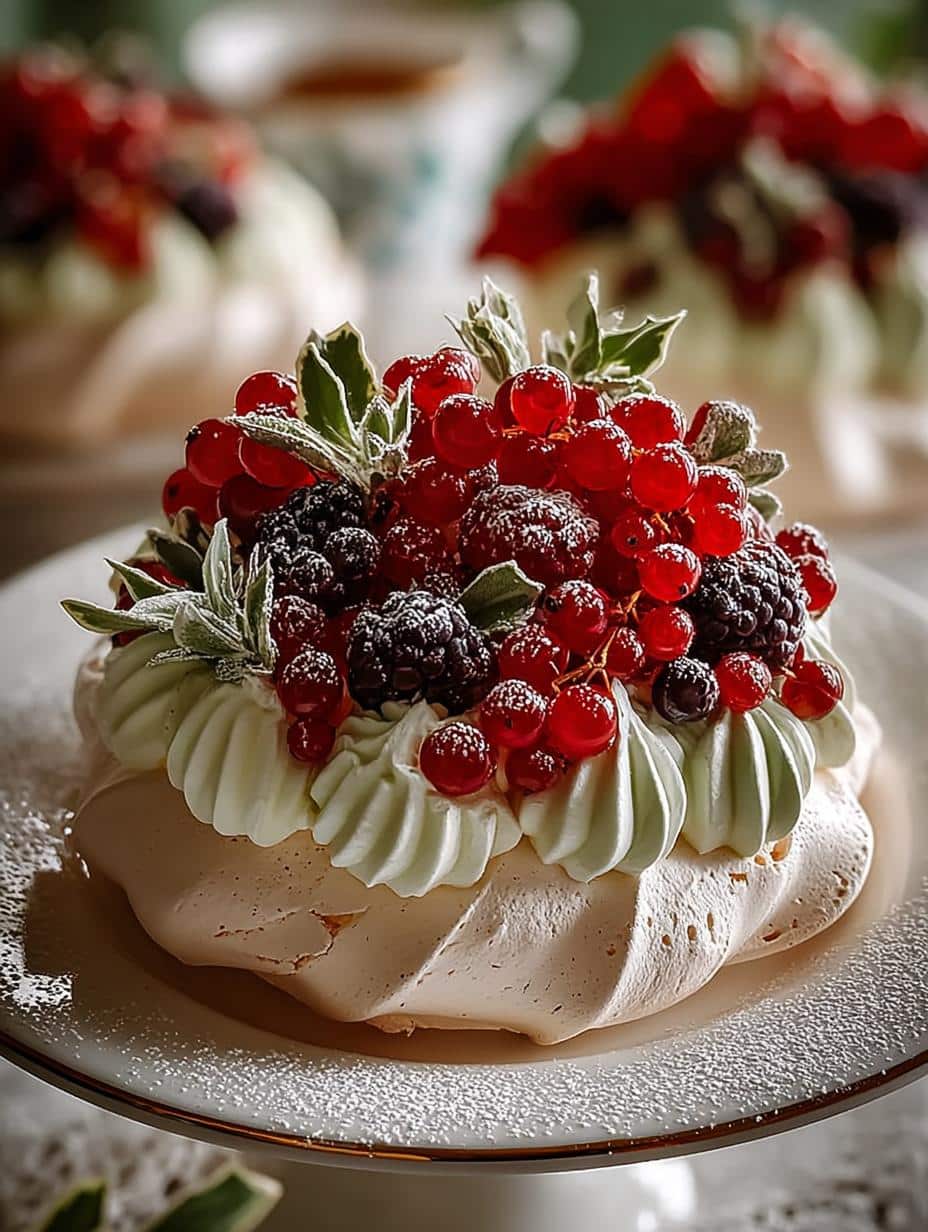 Holiday Wreath Meringues Berries: 12 Festive Treats 1 Holiday Wreath Meringues Berries