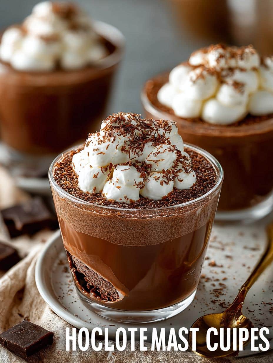Indulge in 5 Hot Chocolate Mousse Cups Delight - Hot Chocolate Mousse Cups - additional detail