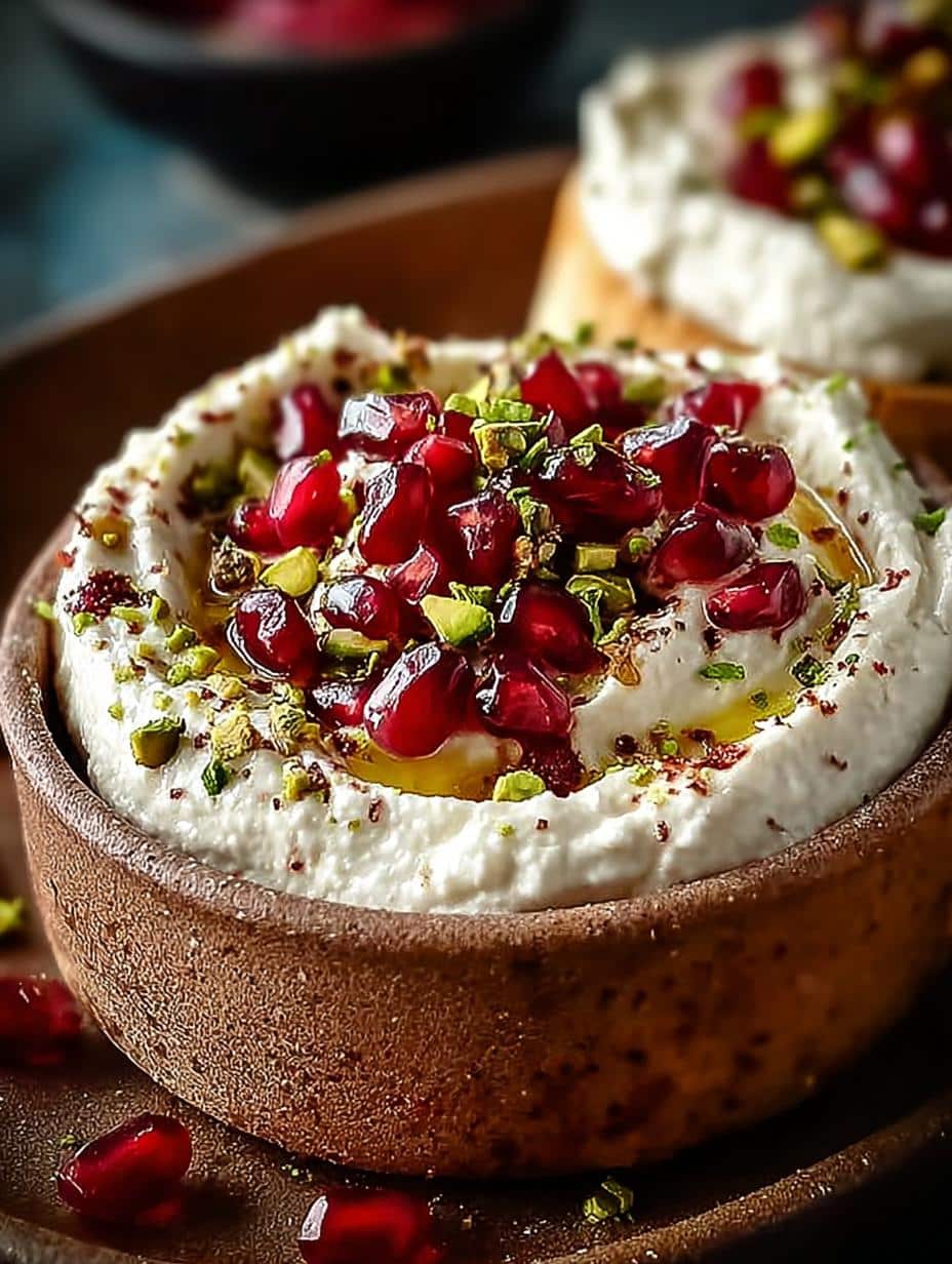 Pomegranate Pistachio Whipped Feta: 5 Reasons to Try This 2 Pomegranate Pistachio Whipped Feta: 5 Reasons to Try This - Pomegranate Pistachio Whipped Feta - main visual representation