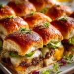 Pull Apart Cheeseburger Sliders