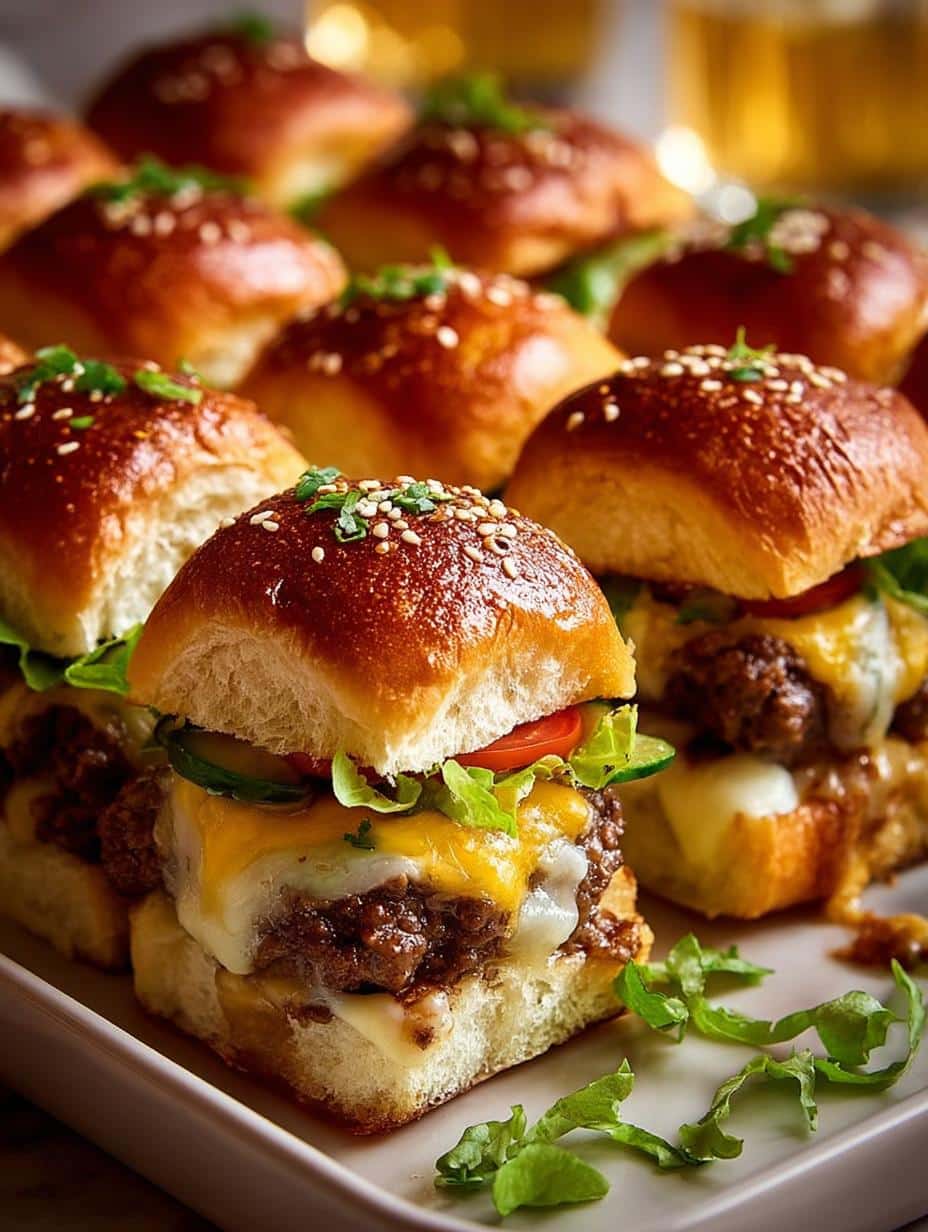 Pull Apart Cheeseburger Sliders That Will Delight Everyone - Pull Apart Cheeseburger Sliders - additional detail