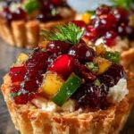 Rainbow Cranberry Jalapeno Tartlets: 12 Festive Bites 4 Rainbow Cranberry Jalapeno Tartlets