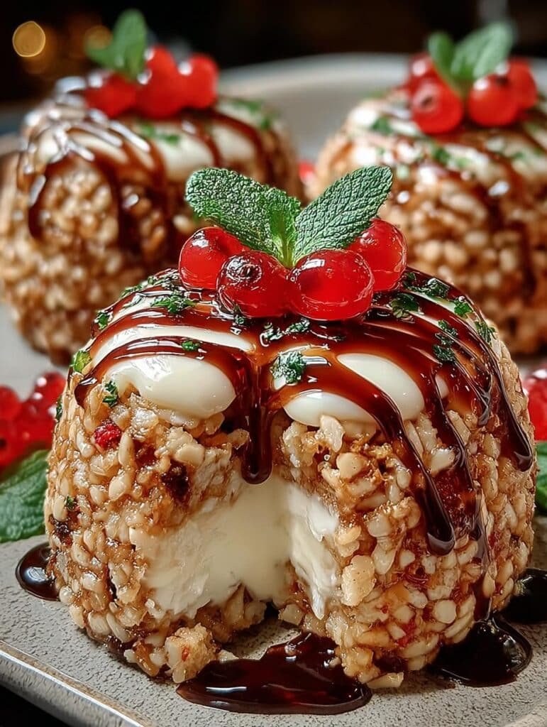 Rice Krispie Christmas Puds