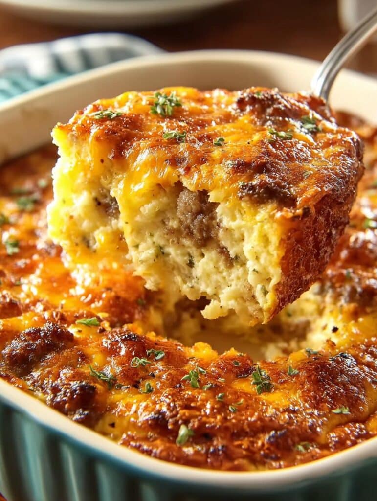 Sausage Hashbrown Breakfast Casserole