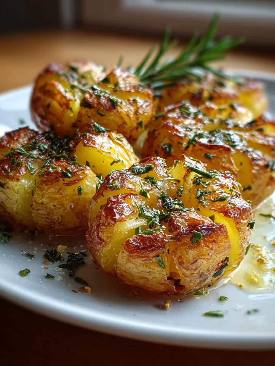 Crispy Smashed Potatoes with Herbs: 3 Steps to Delight 1 Smashed Potatoes with Herbs