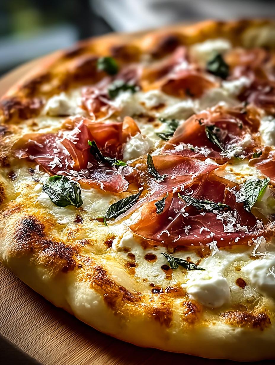 White Pizza with Prosciutto: 5 Irresistible Variations 1 White Pizza with Prosciutto