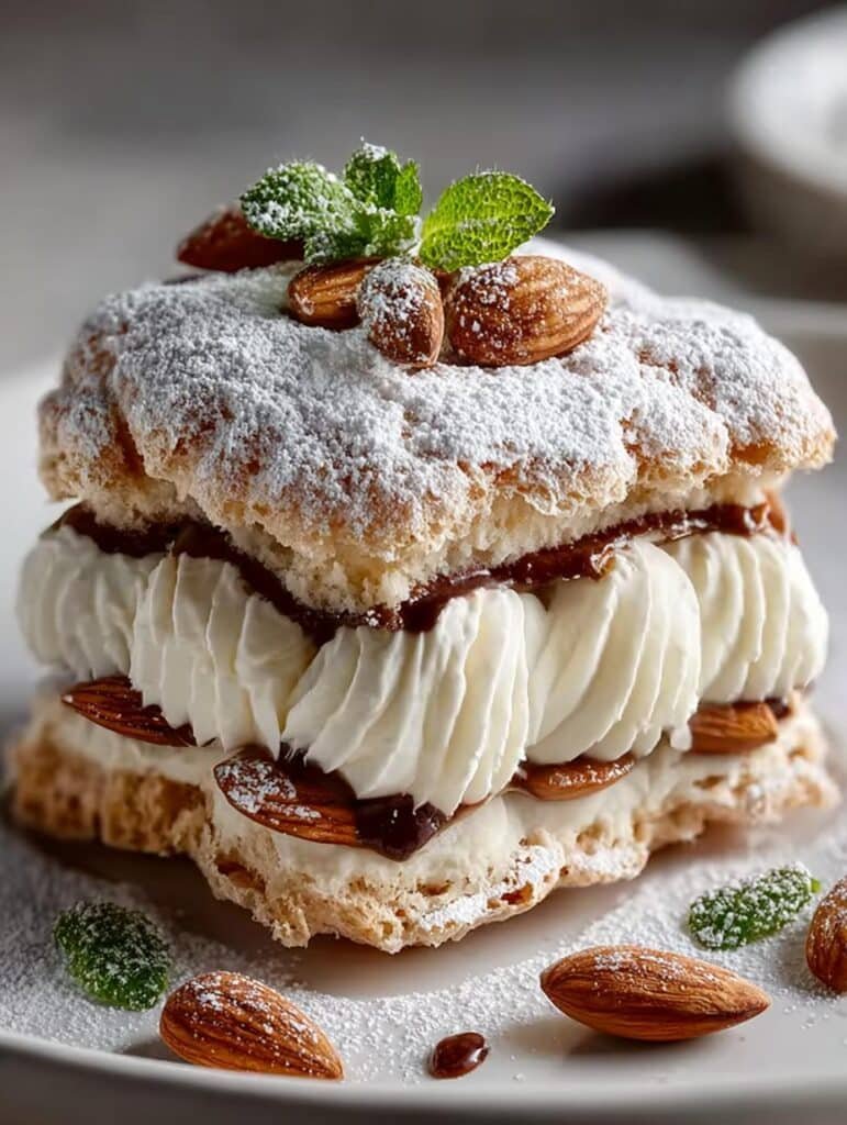 Almond Dacquoise Cream Clouds