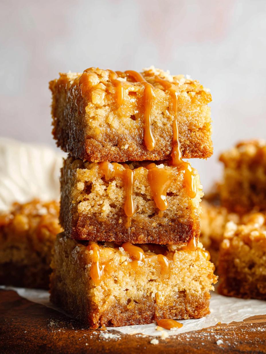 Apple Toffee Blondies