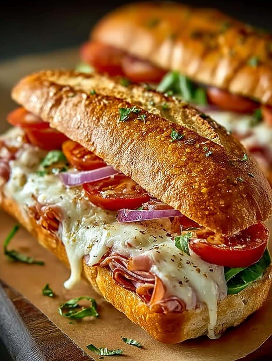 Baked Italian Sub Sandwiches: 4 Irresistible Recipes 2 Baked Italian Sub Sandwiches: 4 Irresistible Recipes - Baked Italian Sub Sandwiches - main visual representation