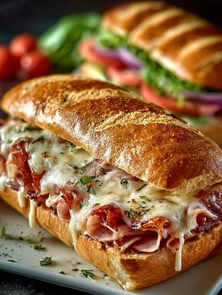 Baked Italian Sub Sandwiches