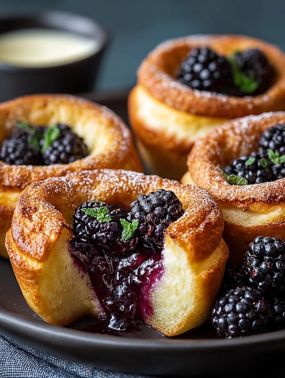 Blackberry Popovers