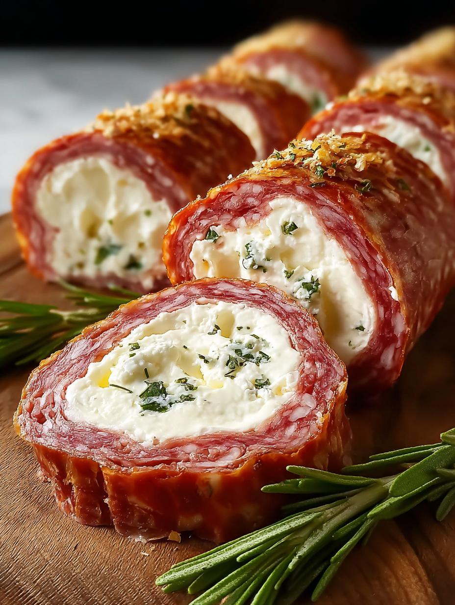 Cream Cheese Salami Roll: 12 Savory Snack Delights 2 Cream Cheese Salami Roll: 12 Savory Snack Delights - Cream Cheese Salami Roll - main visual representation