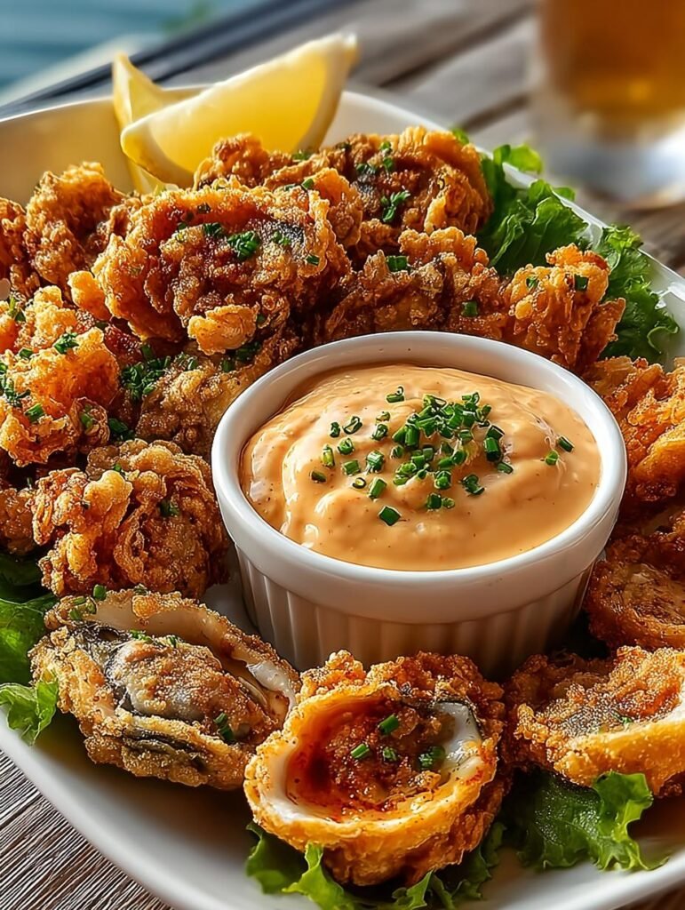 Crispy Fried Oysters with