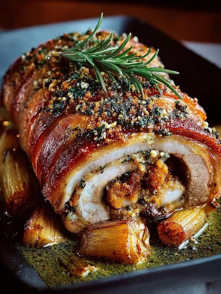 Crispy Porchetta with Almond
