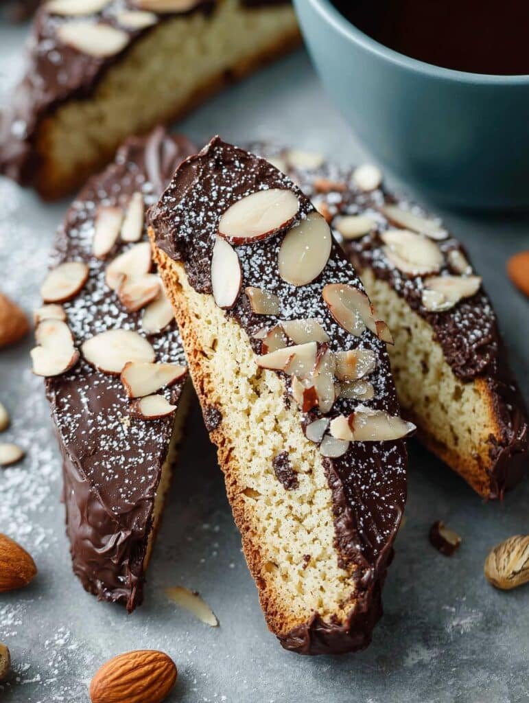 Dark Chocolate Almond Biscotti