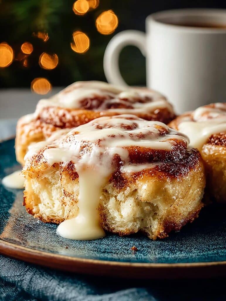 Eggnog Cinnamon Rolls