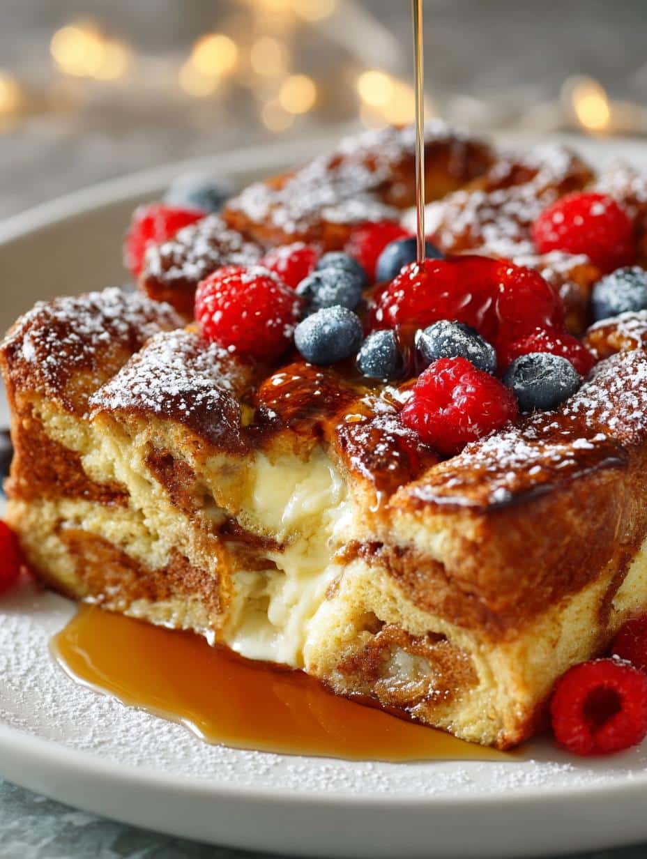 Eggnog French Toast Bake: 5 Irresistible Holiday Recipes 3 Eggnog French Toast Bake: 5 Irresistible Holiday Recipes - Eggnog French Toast Bake - additional detail