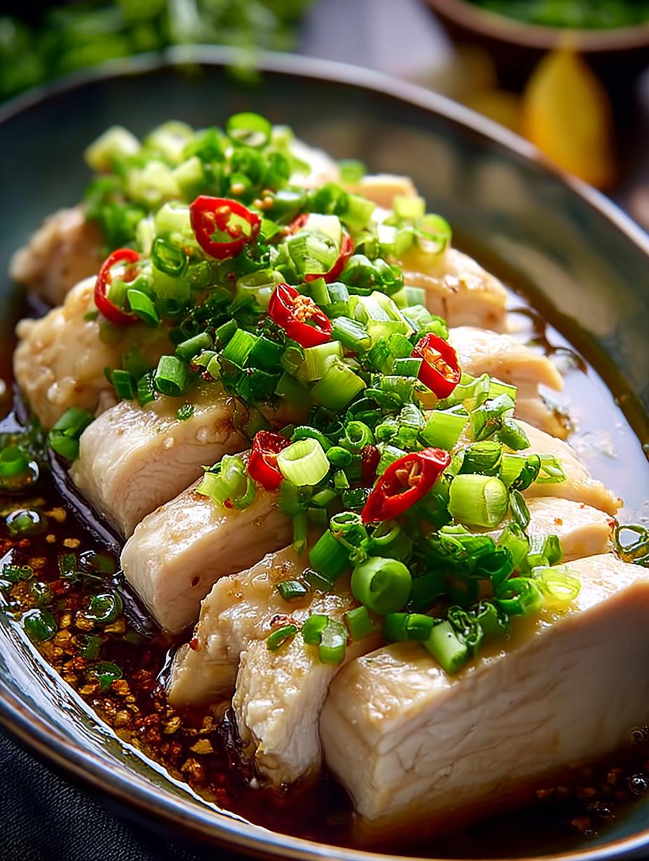 Ginger Scallion Poached Chicken: 5 Secrets to Perfection - Ginger Scallion Poached Chicken - main visual representation