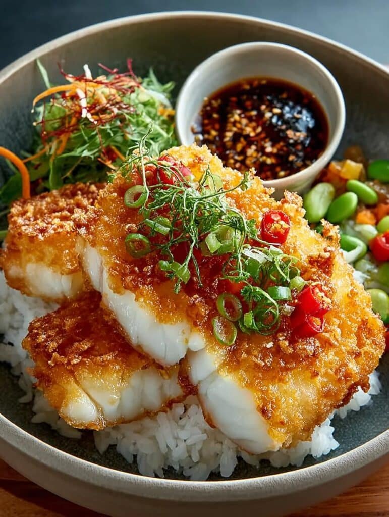 Halibut Tempura with Japanese