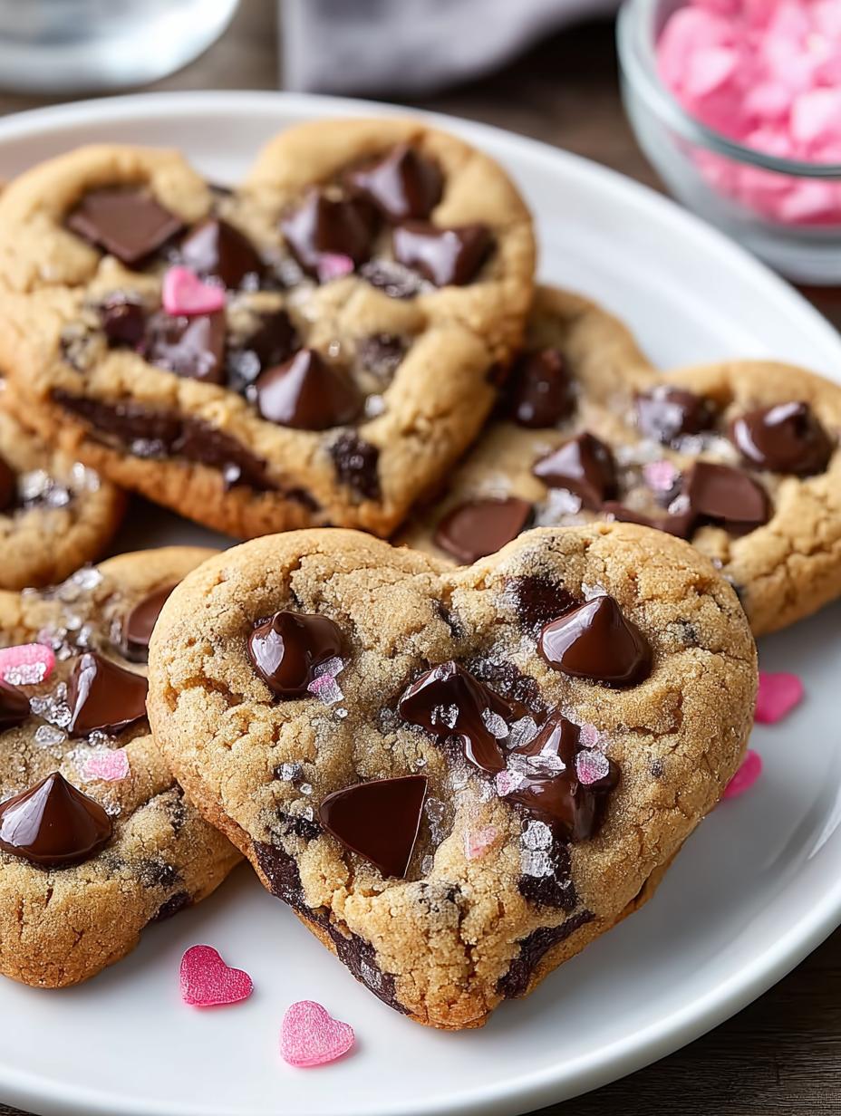 Heart Shaped Chocolate Chip
