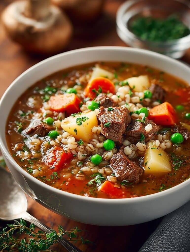 Hearty Beef Barley Soup