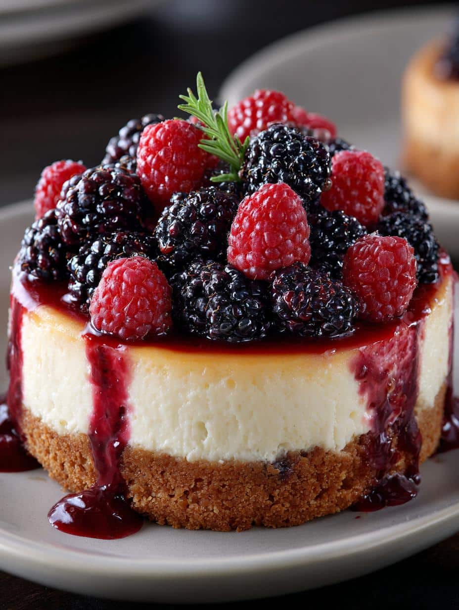 Heavenly Blackberry Raspberry Cheesecake Delight 2 Heavenly Blackberry Raspberry Cheesecake Delight - Heavenly Blackberry Raspberry Cheesecake - main visual representation